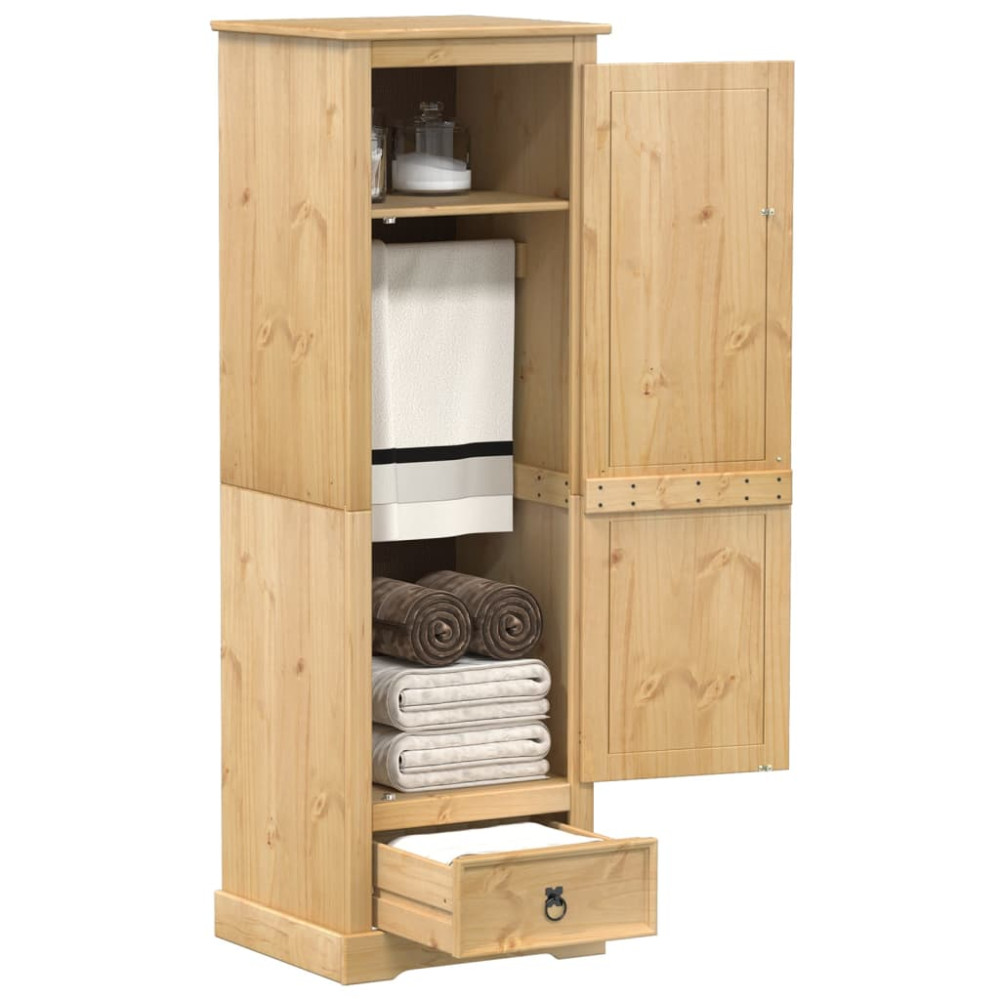 Produktbild för Garderob Corona 55x50x170 cm massiv furu