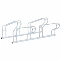 Produktbild för Cykelställ för 4 cyklar fristående galvaniserat stål