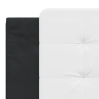 Produktbild för Dyna till huvudgavel vit och svart 180 cm konstläder