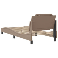 Produktbild för Bed Frame without Mattress "Zadar" Cappuccino 80x200 cm Faux Leather