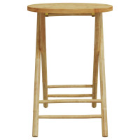 Produktbild för Hopfällbart trädgårdsbord Ø55x75 cm bambu