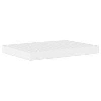 Produktbild för Bed with Mattress "Hvar" Cream 120x200 cm Fabric