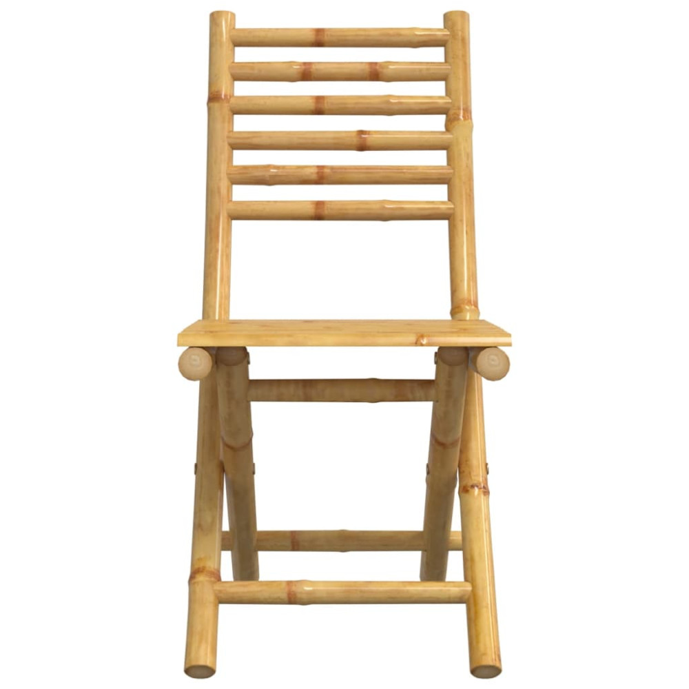 Produktbild för Hopfällbara trädgårdsstolar 8 st 43x54x88 cm bambu