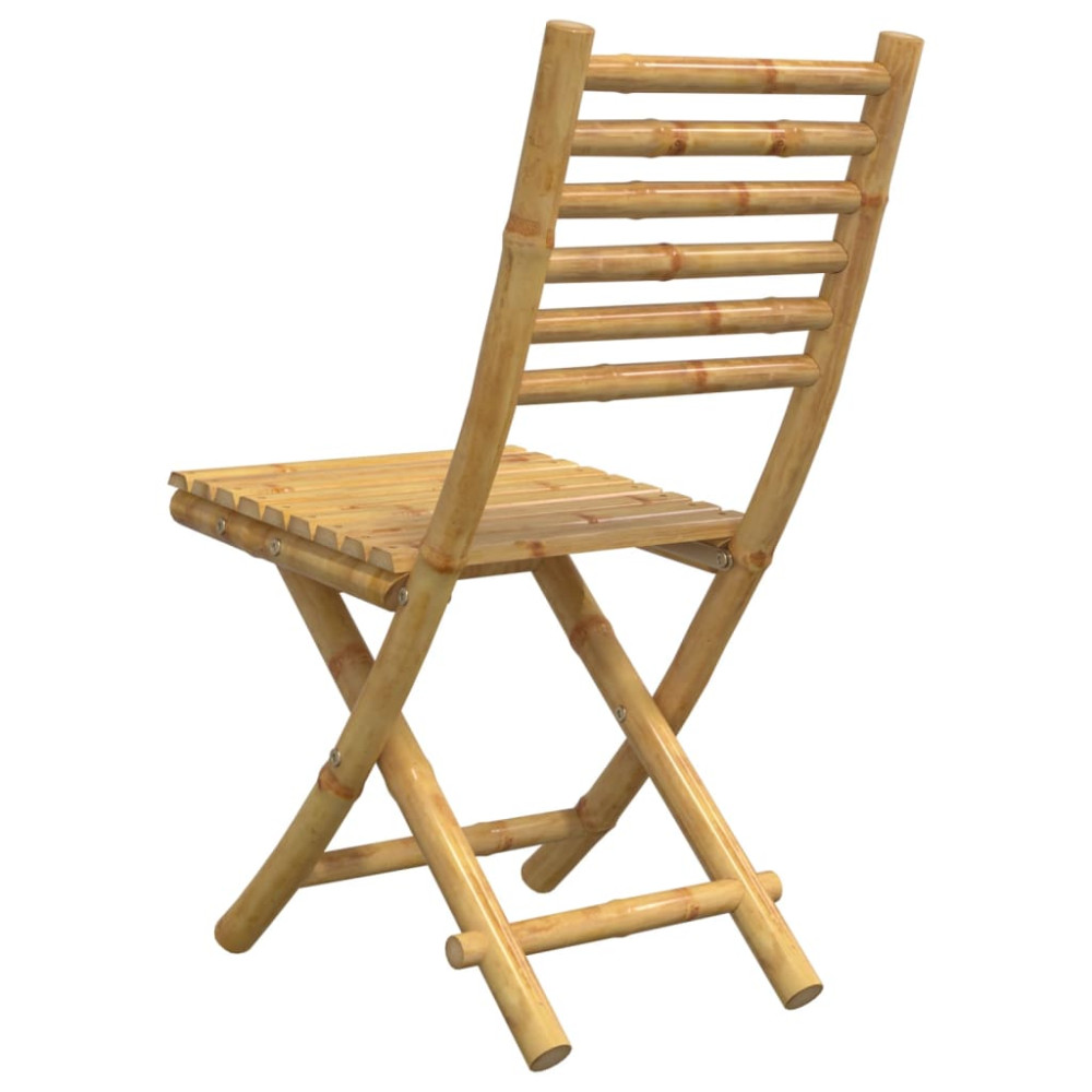 Produktbild för Hopfällbara trädgårdsstolar 8 st 43x54x88 cm bambu