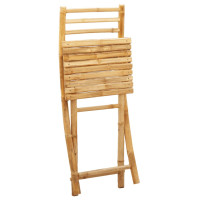 Produktbild för Hopfällbara trädgårdsstolar 8 st 43x54x88 cm bambu