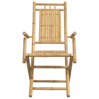 Produktbild för Hopfällbara trädgårdsstolar 6 st 53x66x99 cm bambu