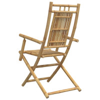 Produktbild för Hopfällbara trädgårdsstolar 6 st 53x66x99 cm bambu