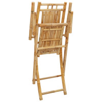 Produktbild för Hopfällbara trädgårdsstolar 6 st 53x66x99 cm bambu