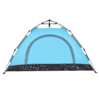 Produktbild för Campingtält 2 personer blå snabbrest