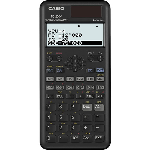 Casio CASIO FC200V2WET - Miniräknare (16.2 x 7.7 x 1.1CM)