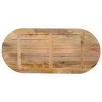 Produktbild för Bordsskiva 100x40x2,5 cm oval massivt mangoträ