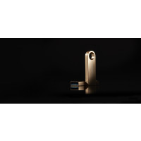 Produktbild för Kingston Technology DataTraveler SE9 G3 USB-sticka 128 GB USB Type-A 3.2 Gen 1 (3.1 Gen 1) Guld