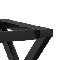 Produktbild för Bordsben för matbord X-ram 120x60x73 cm gjutjärn