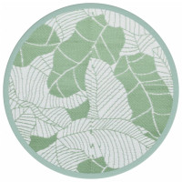 Produktbild för Utomhusmatta grön Ø120 cm PP