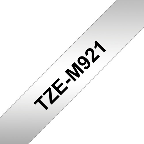 Brother Brother TZE-M921 etikett-tejp Svart på metallic
