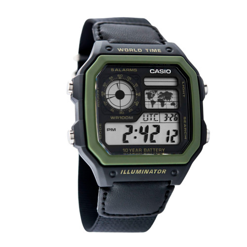 Casio CASIO AE1200WHB1BV - Quartz Klocka Herr (45MM)