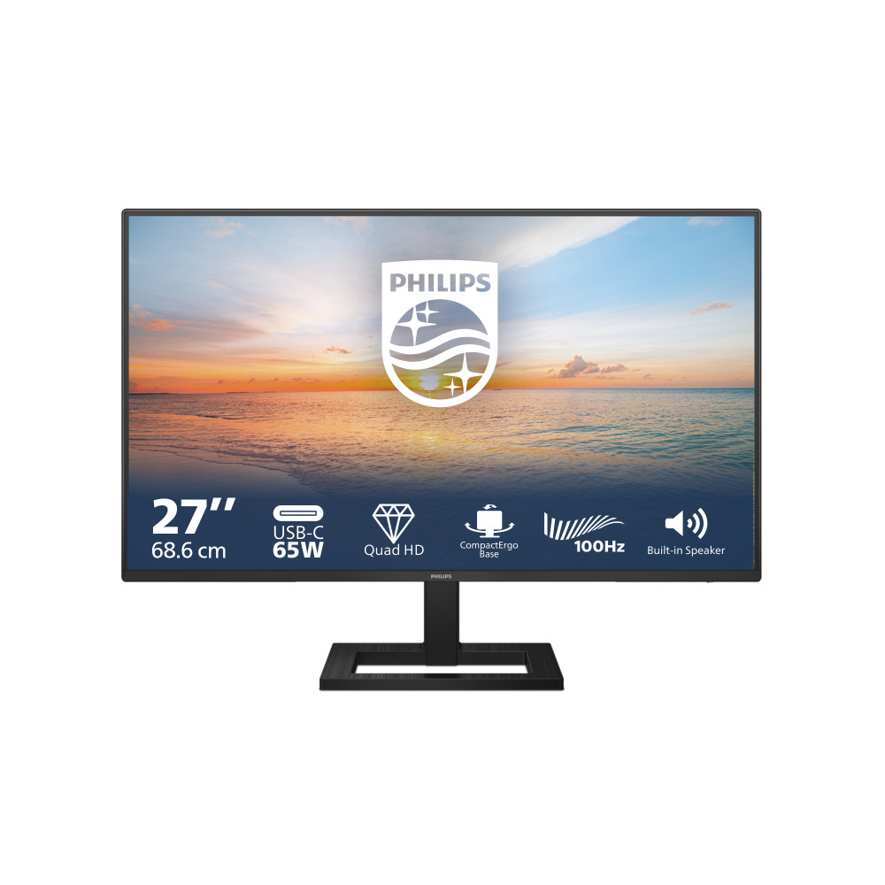 Produktbild för Philips 1000 series 27E1N1600AE/00 platta pc-skärmar 68,6 cm (27") 2560 x 1440 pixlar Quad HD LCD Svart