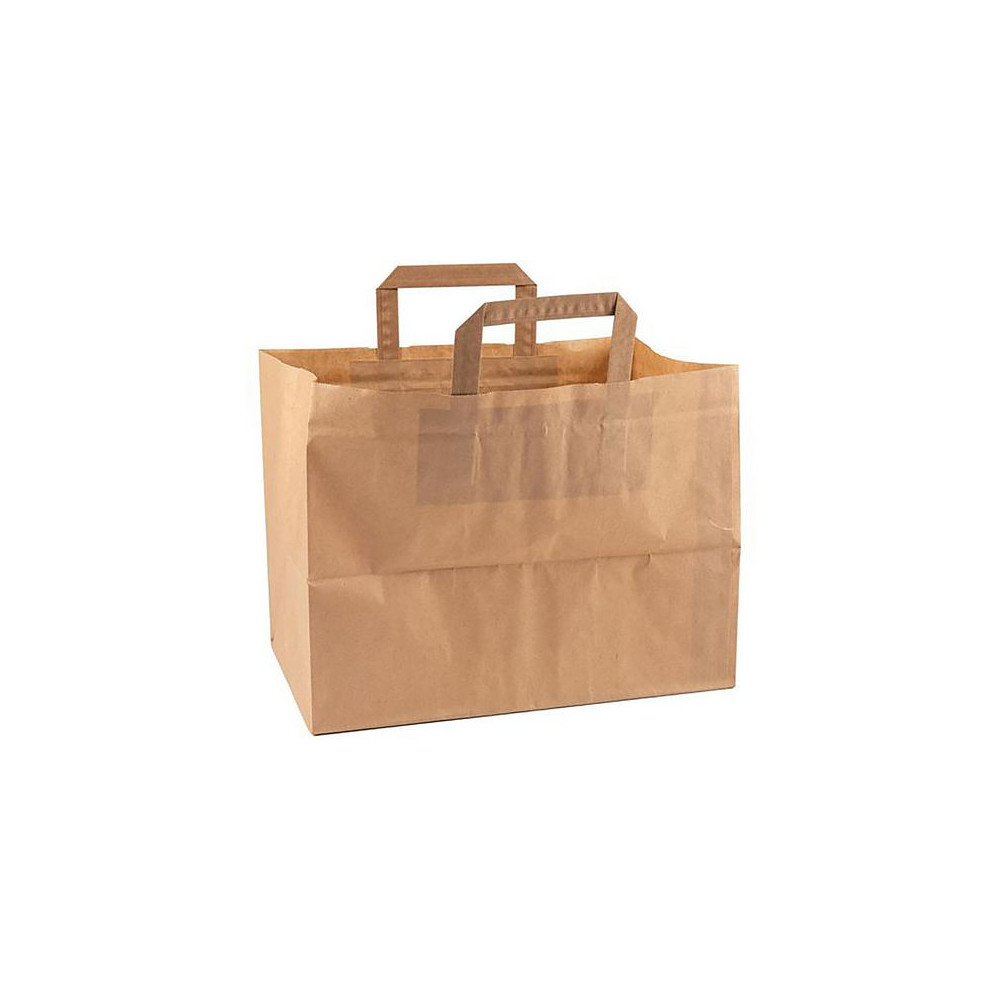 Produktbild för Bärkasse takeaway brun 300/fp