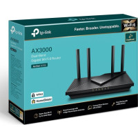 Produktbild för TP-Link Archer AX55 V4 - trådlös router - Wi-Fi 6 - skrivbordsmodell