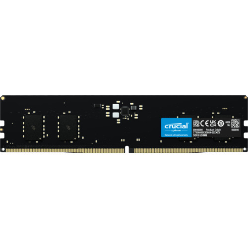 Crucial Crucial 8GB (1x8GB) DDR5-5600 CL46 RAM Arbeitsspeicher RAM-minnen 5600 MHz ECC