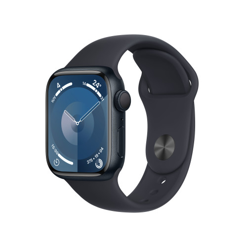Apple Apple Watch Series 9 41 mm Digital 352 x 430 pixlar Pekskärm Svart Wi-Fi GPS