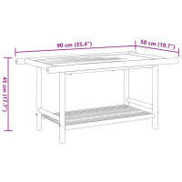 Produktbild för Soffbord 90x50x45 cm bambu