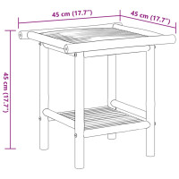 Produktbild för Soffbord 45x45x45 cm bambu