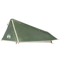 Produktbild för Campingtält tunnel 1 person grön vattentätt