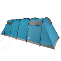 Produktbild för Campingtält tunnel 8 personer blå vattentätt
