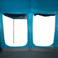 Produktbild för Campingtält tunnel 8 personer blå vattentätt