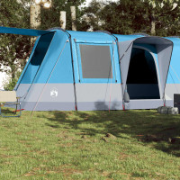 Produktbild för Campingtält tunnel 4 personer blå vattentätt