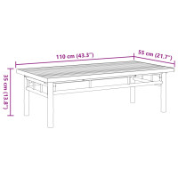 Produktbild för Soffbord 110x55x35 cm bambu