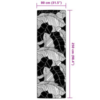 Produktbild för Utomhusmatta grön 80x250 cm PP