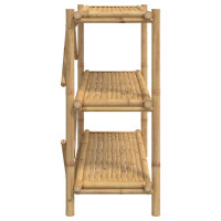 Produktbild för Bokhylla 3 hyllplan 100x40x90 cm bambu
