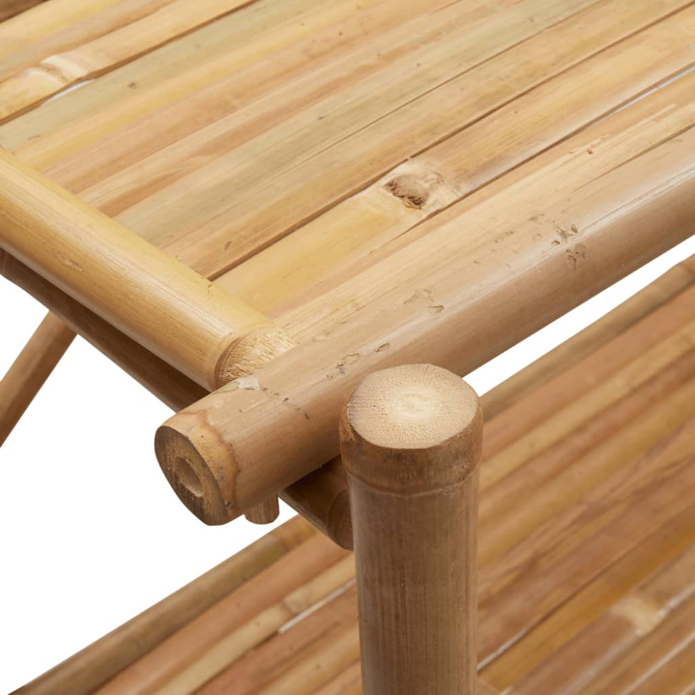 Produktbild för Bokhylla 3 hyllplan 100x40x90 cm bambu