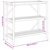 Produktbild för Bokhylla 3 hyllplan 100x40x90 cm bambu