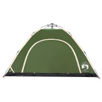 Produktbild för Campingtält 5 personer grön snabbrest