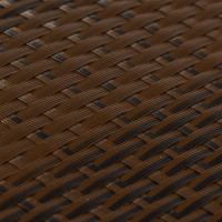 Produktbild för Balkongskärm brun och svart 500x100 cm polyrotting
