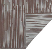 Produktbild för Utomhusmatta brun 80x250 cm PP