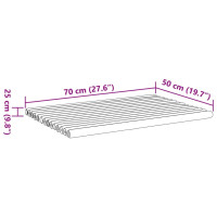 Produktbild för Badmattor 2 st 70x50 cm bambu