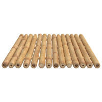 Produktbild för Badmattor 2 st 70x50 cm bambu