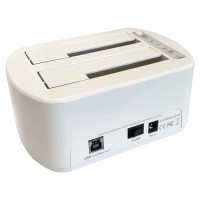 Produktbild för LC-Power LC-DOCK-U3-VI Dockningsstation för lagringsenhet USB 3.2 Gen 1 (3.1 Gen 1) Type micro-B Vit