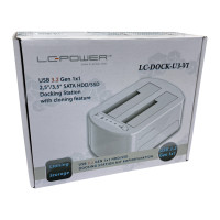 Produktbild för LC-Power LC-DOCK-U3-VI Dockningsstation för lagringsenhet USB 3.2 Gen 1 (3.1 Gen 1) Type micro-B Vit