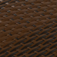 Produktbild för Balkongskärm brun och svart 300x80 cm polyrotting
