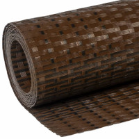 Produktbild för Balkongskärm brun och svart 300x80 cm polyrotting
