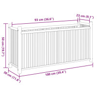 Produktbild för Odlingslåda 100x30x50 cm bambu