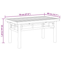 Produktbild för Soffbord 70x40x35 cm bambu