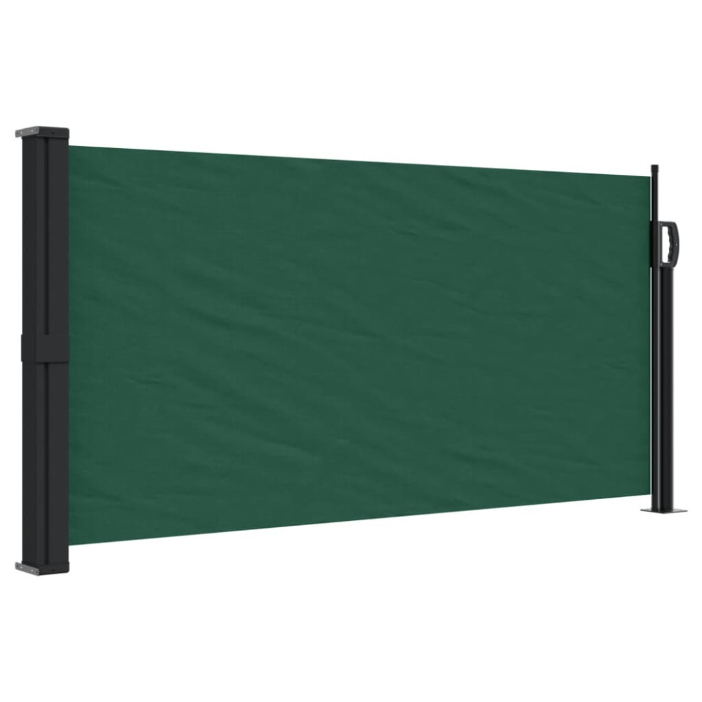 Produktbild för Indragbar sidomarkis mörkgrön 100x300 cm