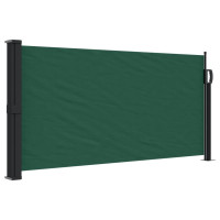 Produktbild för Indragbar sidomarkis mörkgrön 100x300 cm
