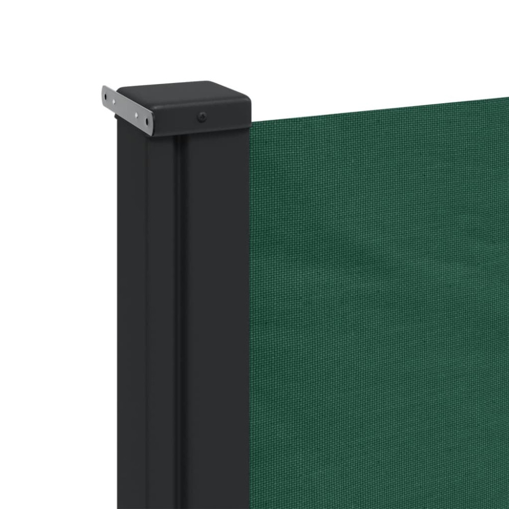 Produktbild för Indragbar sidomarkis mörkgrön 100x300 cm